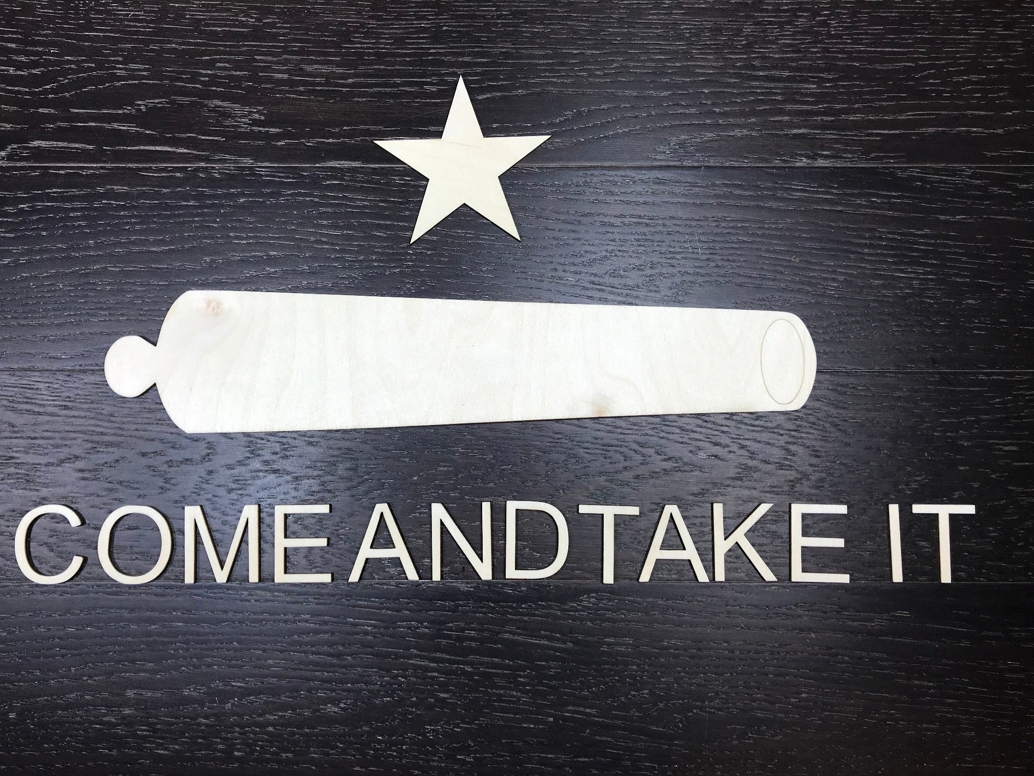 5'' - 13'' / Come and take it /  Wooden logo