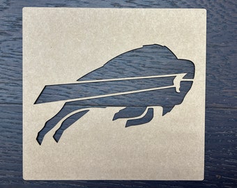 Buffalo stencil  / 1/16'' cardboard stencil  / 5'' to 14''