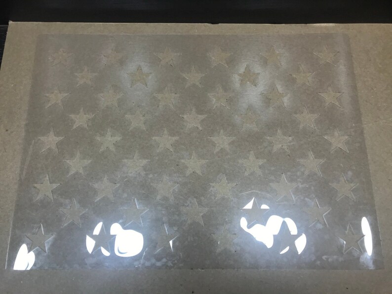Laser Cut Mylar Stencil 18.5'' X 13.1'' With Etsy