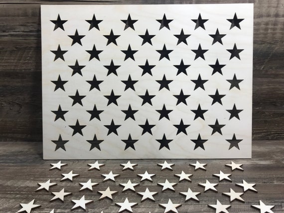 Stars Stencil - 50 Stars Stencil - USA Flag Stars - Create USA FLAGS - Flag STARS  Stencil