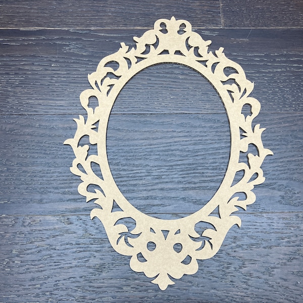 Mirror frame / 1/16'' cardboard / 5'' to 14'' tall / laser cut