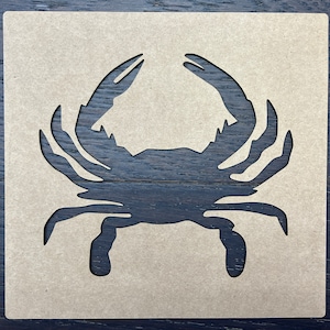 Pochoir crabe / pochoir en carton 1/16 po. / 10 po. à 14 po.