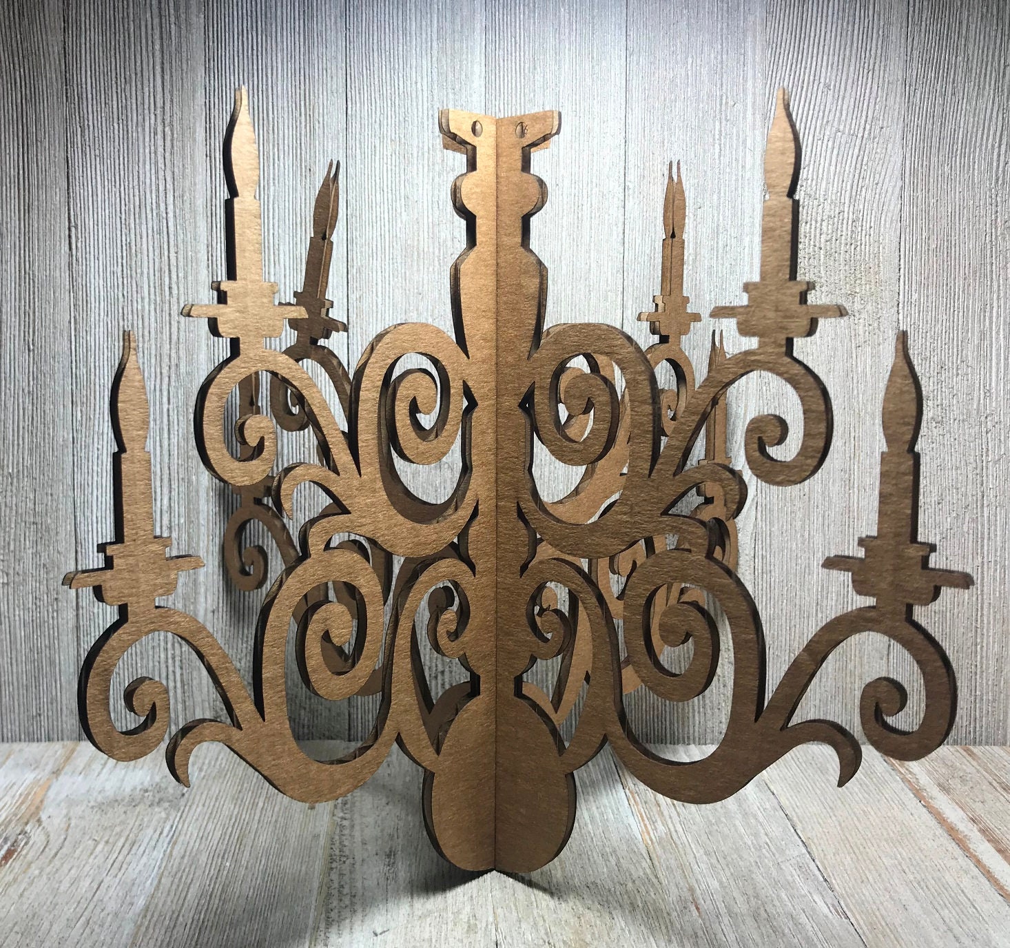 Laser cut Cardboard Chandelier model 710'' wide Etsy