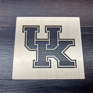 Kentucky Logo Schablone / Holzschablone / Laser geschnitten