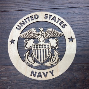 4&#39;&#39; - 14&#39;&#39; / United States Navy 2 / Laser cut logo