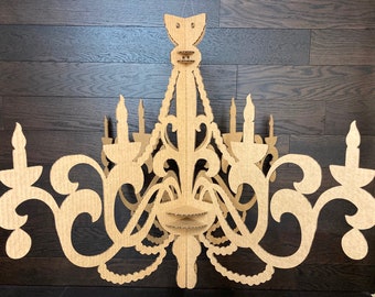 Cardboard Chandelier model 2 - 36'' wide