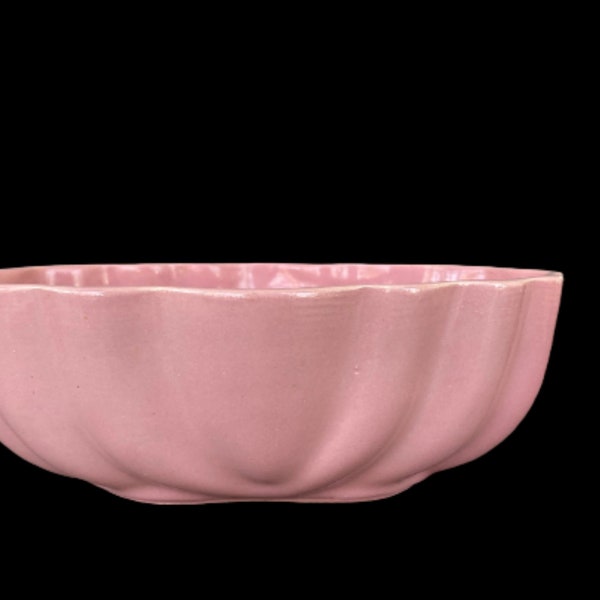 Pink Oval Planter, Vintage Cookson Pottery, Dish Garden