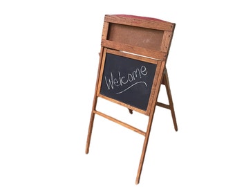 Vintage Chalkboard Easel, FREE SHIPPING, Converts to Desk