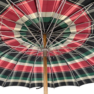 Vintage Plaid Umbrella, Photo Prop