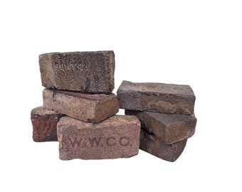 Antique Bricks, FREE SHIPPING, Architectural Salvage, Masonry, with Company Inscription