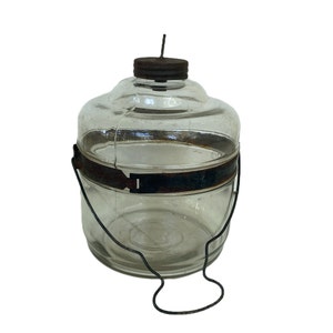 Antique Glass Kerosene Jug