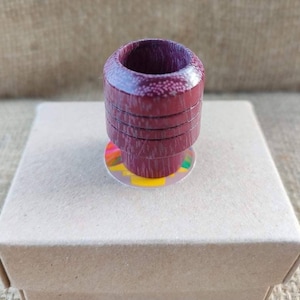 Pure PurpleHeart wood Arabic type mouthpiece for professional Ney flutes!!
