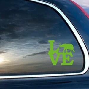 Love Sculpture Elephant - Vinyl Decal for Macbook, Laptop, Wall, Window