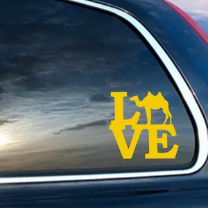 Love Sculpture Camel - Vinyl Decal for Macbook, Laptop, Wall, Window