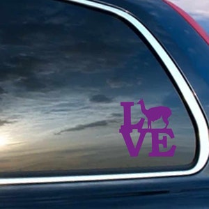 Love Sculpture Alpaca - Vinyl Decal for Macbook, Laptop, Wall, Window