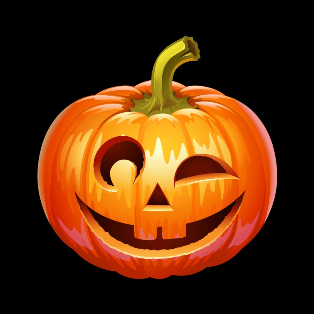 Gruselige Jack O Lantern Winking Gesicht voller Farbe Decal für Macbook ...