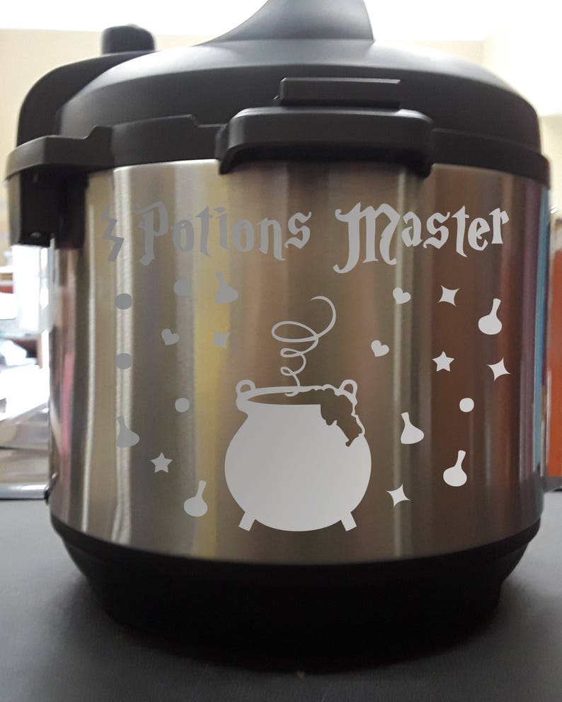 Potions Master Wizard Cauldron Vinyl Decal Sticker for Instant Pot InstaPot image 4