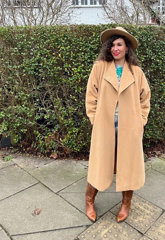 Camel store cashmere overcoat