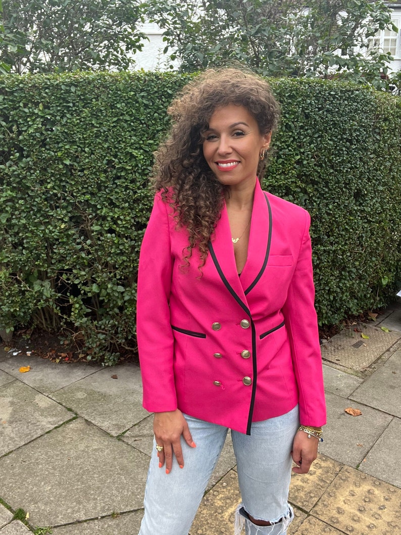 Fuchsia Pink 90s Blazer Etsy fuchsia-pink-90s-blazer-etsy