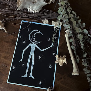 Moon Head B&W *8x12 print*