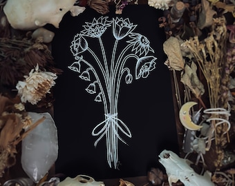 Skelly Bouquet *8x12 print*