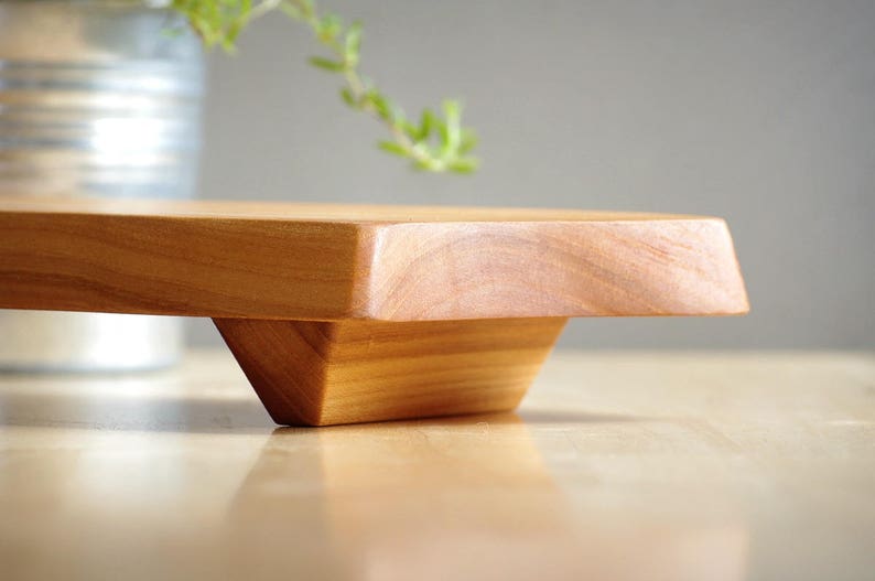 Coffee Platter Wood Serving Tray Baguette Board Minimalist Etsy