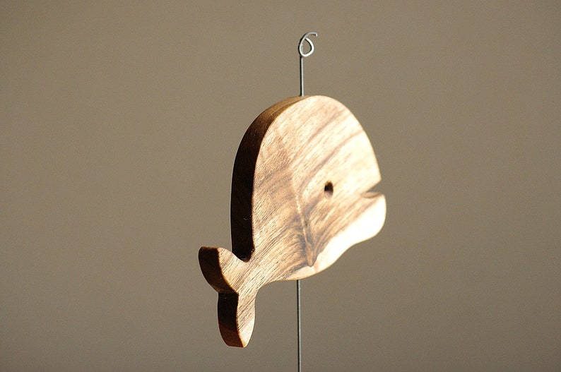 Humpback Whale Decor, Wood Whale Sculpture, Wooden Whale Decor for Nursery, Humpback Whale, Wooden Fish Carving, Seaside Decor for Office image 7