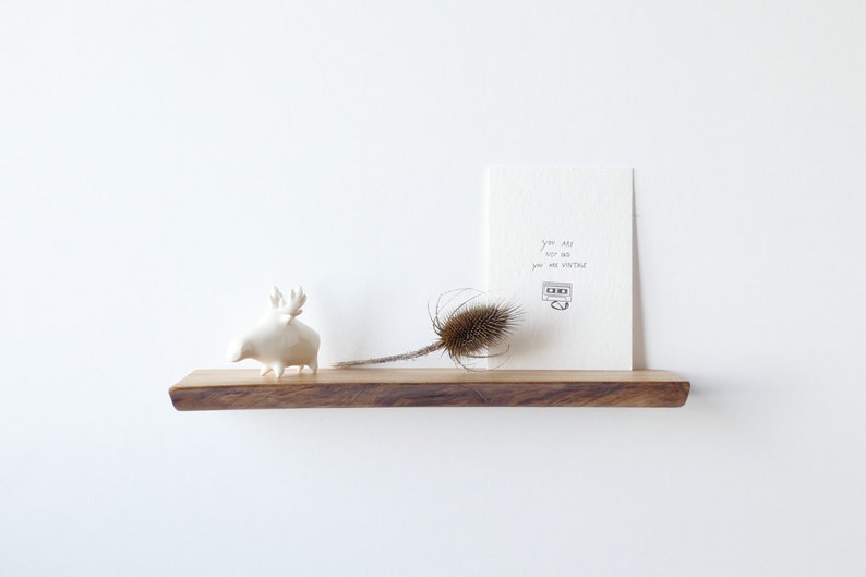 Floating Wooden Card Holder Affirmation Card Shelf Blind Etsy
