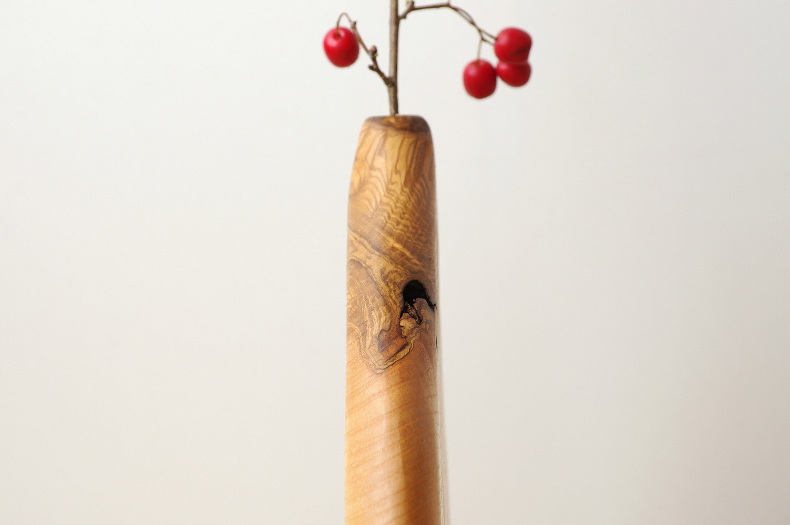 Sculptural Wooden Vase Wooden Stick Vase Wood Nordic Etsy