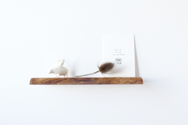 Floating Wooden Card Holder Affirmation Card Shelf Blind Etsy