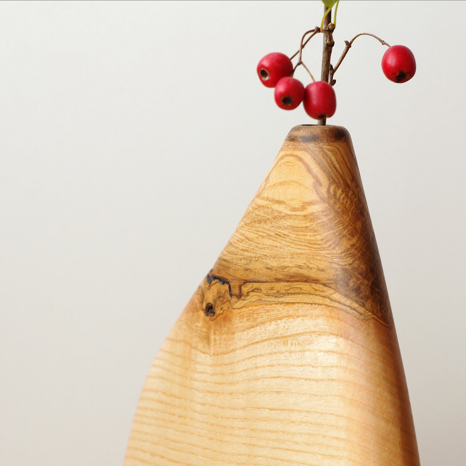 Sculptural Wooden Vase Wooden Stick Vase Wood Nordic Etsy