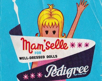 1960s Pedigree Sindy Mam'selle doll leaflet / brochure pdf