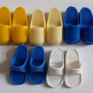 Vintage Pedigree Sindy doll Clogs / Sliders / Mules fashion doll Shoes