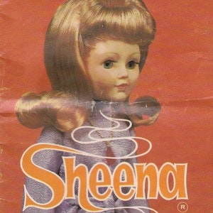 Lalki Palitoy Sheena Hairstyle Book z lat 70., broszura / ulotka / broszura pdf