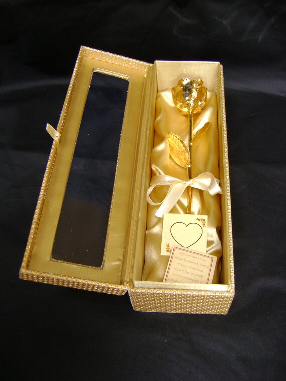 ANNIVERSARY//BIRTHDAY//CHRISTMAS GIFT Silver Dipped 6/" Rose in Blue Satin /& Box
