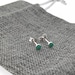 Mini Turquoise Studs. Sterling Silver Studs. Greenish Turquoise Tiny 4mm Stud Earrings. Minimalist Second Hole Studs. Petite Stud Earrings 