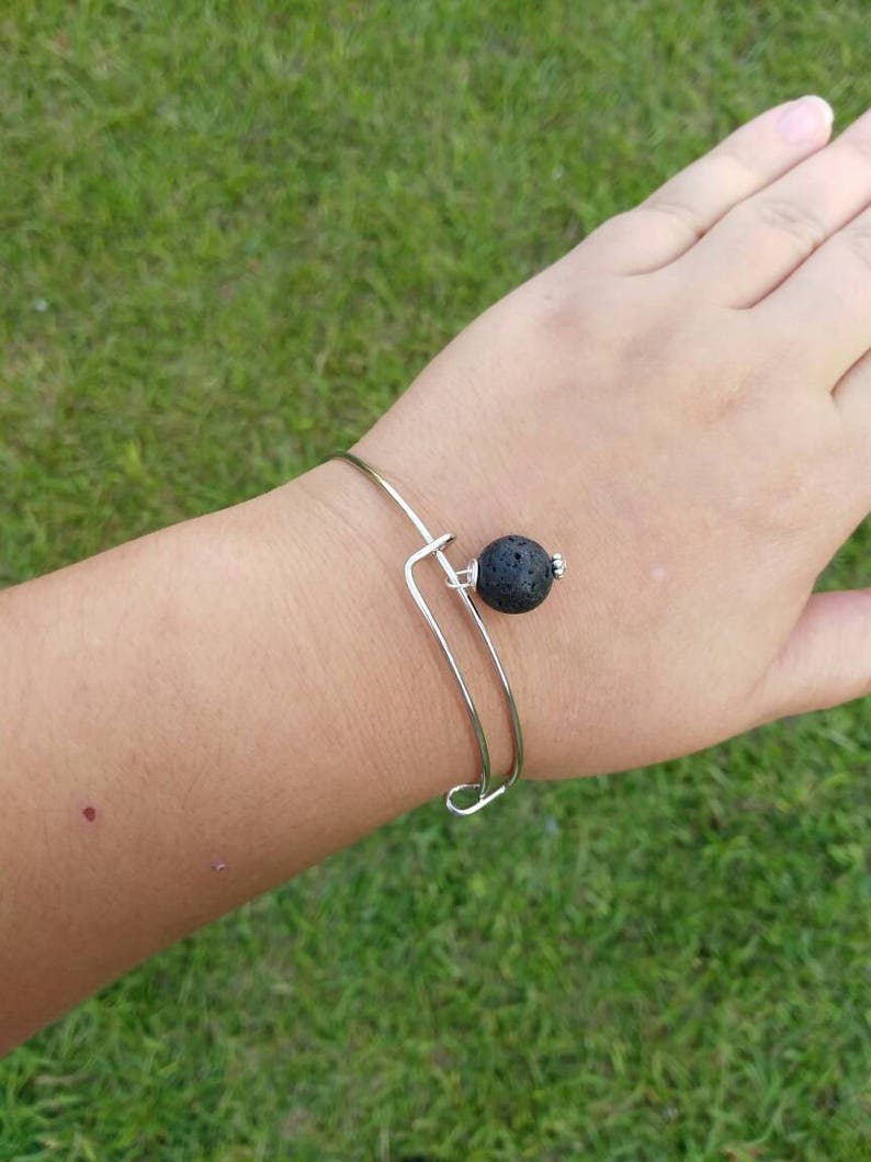 Essential Oil Diffuser Bracelet oil diffuser jewelry Bangle bracelet gift for her Lava Bead bangle bangle Aromatherapy Bracelet