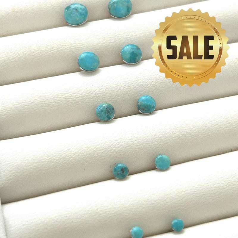 Turquoise Square Studs main image 0