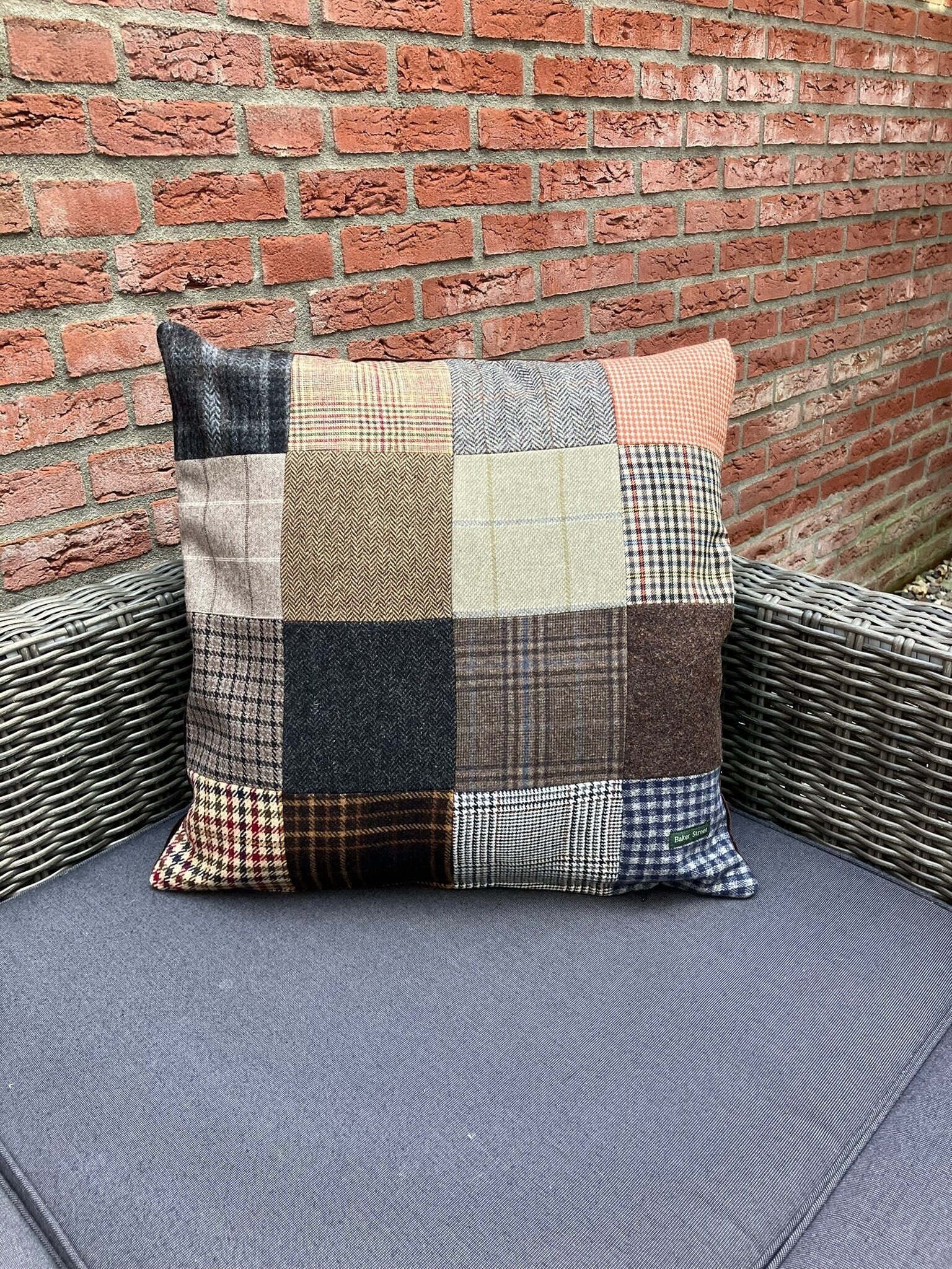 Large tweed cushions hot sale