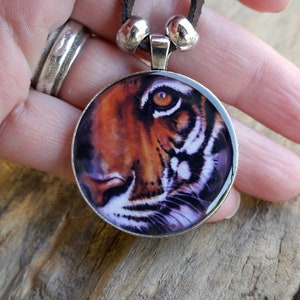 Tiger Pendant Necklace &quot;Eye on you&quot;