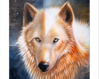 Wolf Art Print "Duality" © Sandi Baker