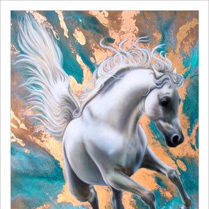 Jeu de cartes de correspondance 5 x 7 - « Copper Stallion » - (4) cartes de correspondance incluses