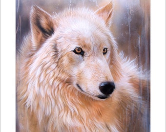 Wolf Art Print - "Dreamscape Wolf II" © Sandi Baker