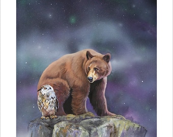 Whimsical - "Another fine mess" - Storytelling Wildlife Art Print