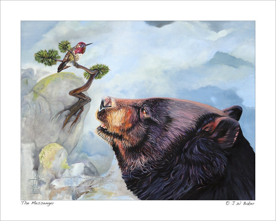 絵画。原画【Bear bought bread】 ON SALE, Bear and Cubs Puzzle (110, 252, 520, 1014-piece