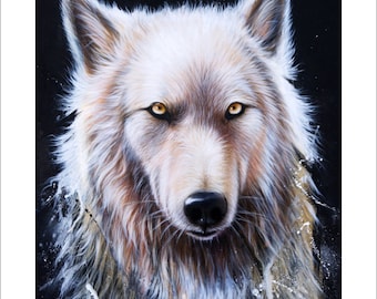 Wolf Art Print - "Winterwolf" © Sandi Baker