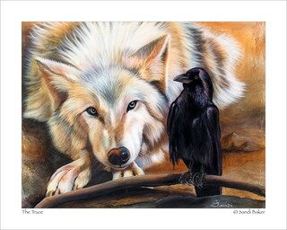 Biglietto D'Auguri Con Corvo, Arte Impressionista, 145x145 Mm, Fatto A Mano In UK Con Busta