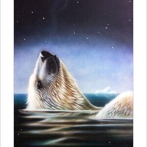 Polar Bear Art Print - "Starshine" © Sandi Baker