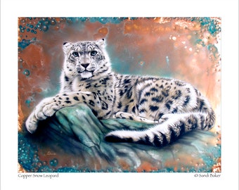 Schneeleopardenmuster - "Copper Snow Leopard" © Sandi Baker