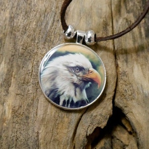 Eagle - Totem Animal Wildlife Art Pendant Necklace &quot;Eagle&quot;